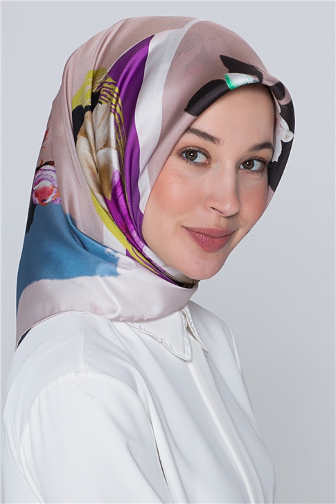 Armine Nostalji Twill İpek Eşarp 18Ya0642 34