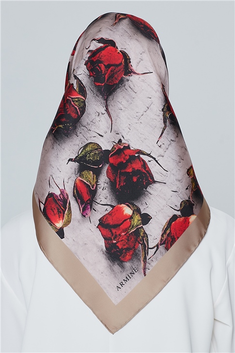 Armine Nostalji Twill İpek Eşarp 18Ya4533 10
