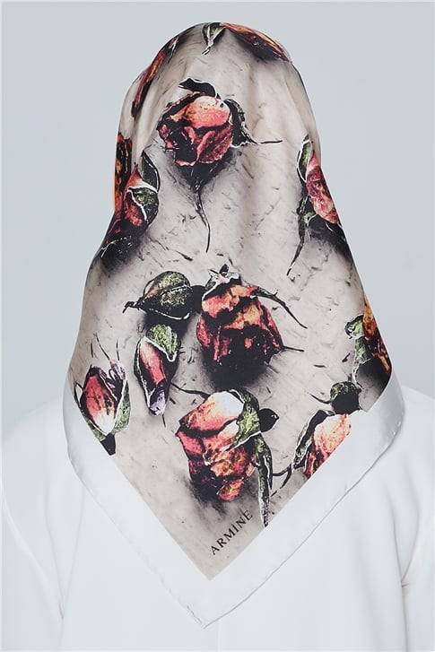 Armine Nostalji Twill İpek Eşarp 18Ya4533 37