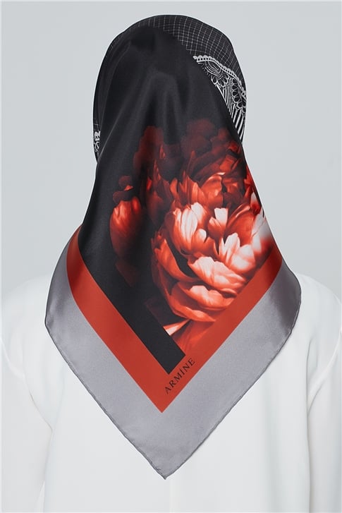 Armine Nostalji Twill İpek Eşarp 18Ya7284 03