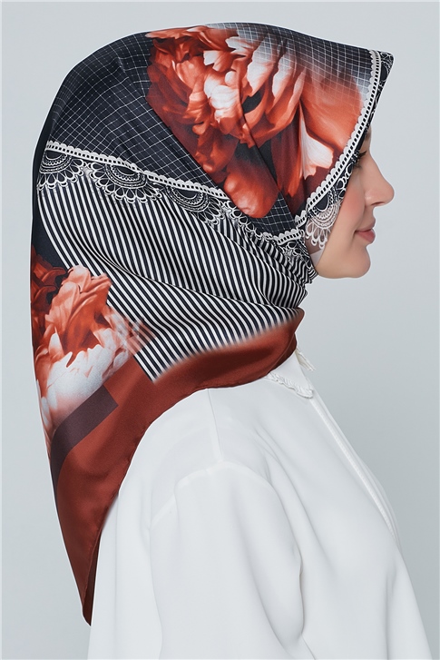 Armine Nostalji Twill İpek Eşarp 18Ya7284 80