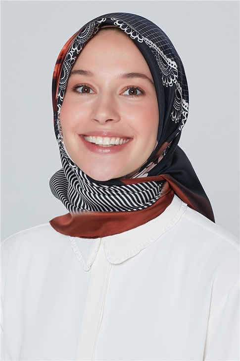 Armine Nostalji Twill İpek Eşarp 18Ya7284 80