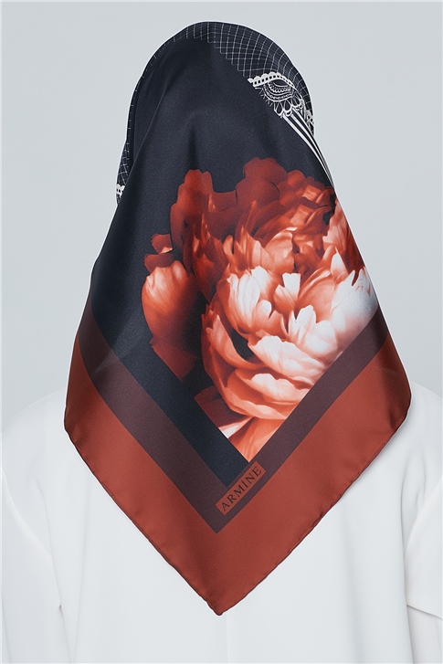 Armine Nostalji Twill İpek Eşarp 18Ya7284 80