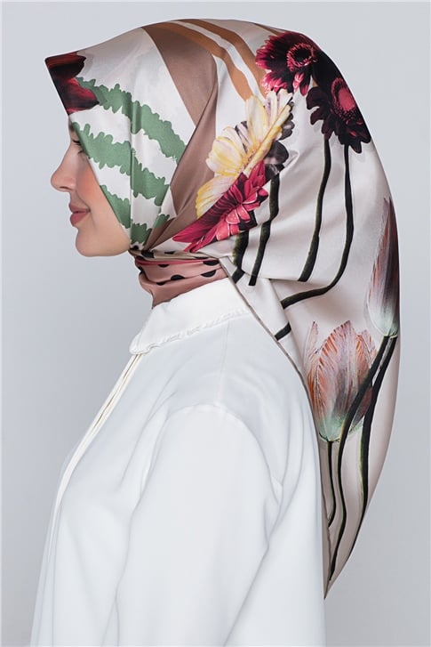 Armine Nostalji Twill İpek Eşarp 18Ya7297 8 08