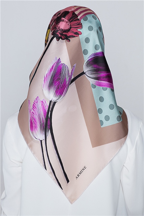 Armine Nostalji Twill İpek Eşarp 18Ya7297 8 32