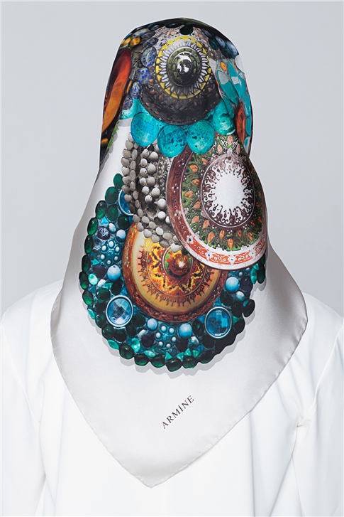 Armine Nostalji Twill İpek Eşarp 18Ya7405 81