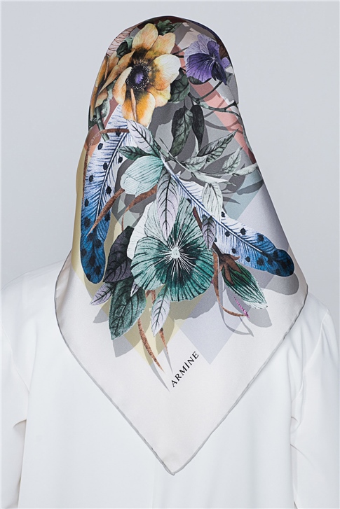 Armine Nostalji Twill İpek Eşarp 18Ya7580 36 80