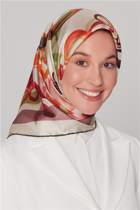Armine Nostalji Twill İpek Eşarp 18Ya7938 9 09