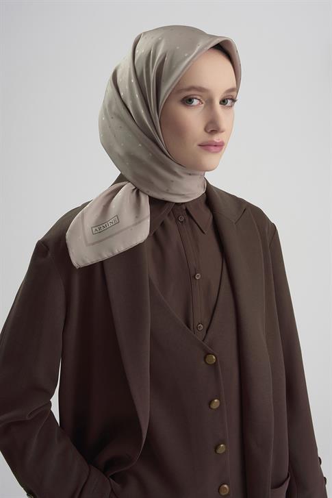 Armine Jakarlı İpek Eşarp Puantiyeli 21Ka8668 2 19