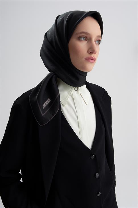 Armine Jakarlı İpek Eşarp Puantiyeli 21Ka8668 2 20