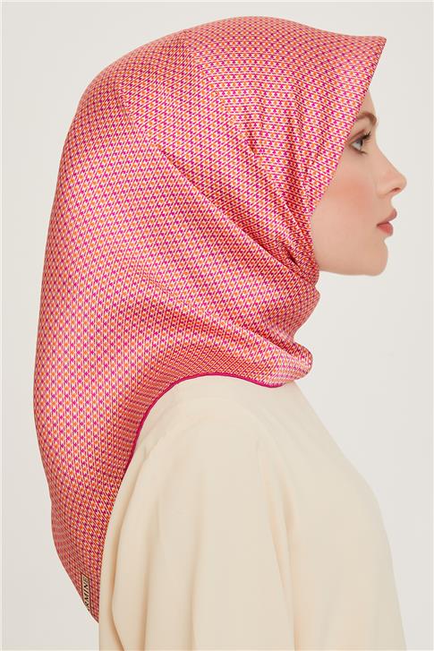 Armine Klasik Desenli Sura Saf İpek Eşarp 9210D 04