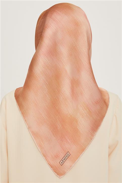 Armine Soyut Desenli Sura Saf İpek Eşarp 9221D 83