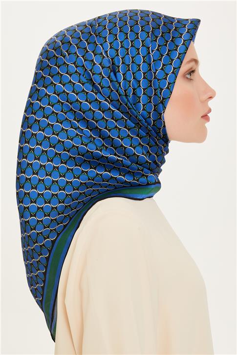 Armine Geometrik Desenli Sura Saf İpek Eşarp 9226D 81 82