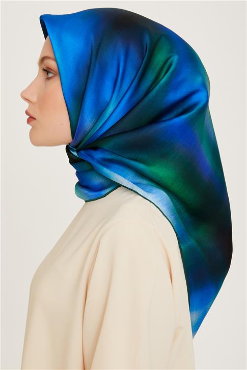 Armine Soyut Desenli Twill Saf İpek Eşarp 9229D 54