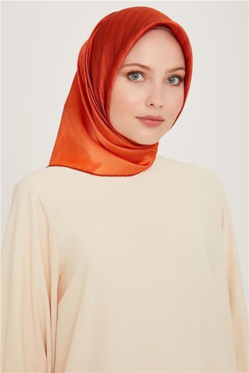 Armine Geometrik Desenli Sura Saf İpek Eşarp 9237D 05
