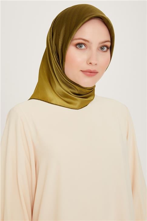 Armine Geometrik Desenli Sura Saf İpek Eşarp 9237D 07