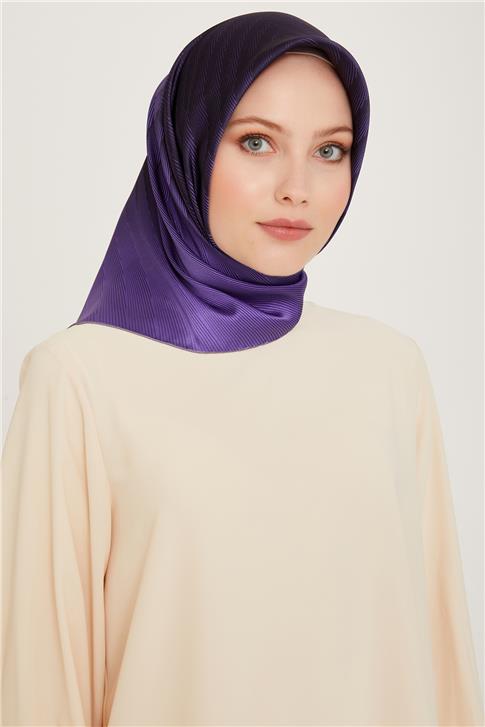 Armine Geometrik Desenli Twill Saf İpek Eşarp 9237D 36 