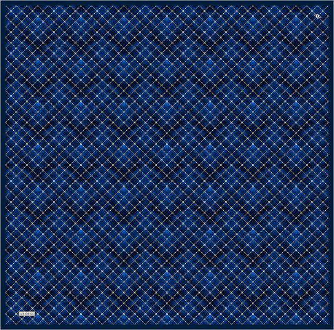 Armine Soyut Desenli Twill Saf İpek Eşarp 9259D 01 81