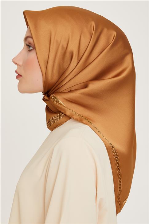 Armine Klasik Desenli Sura Saf İpek Eşarp 9261D 07 08