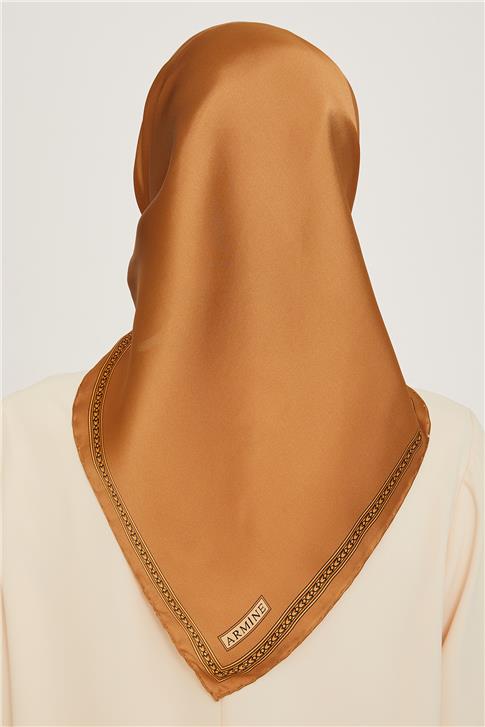 Armine Klasik Desenli Sura Saf İpek Eşarp 9261D 07 08