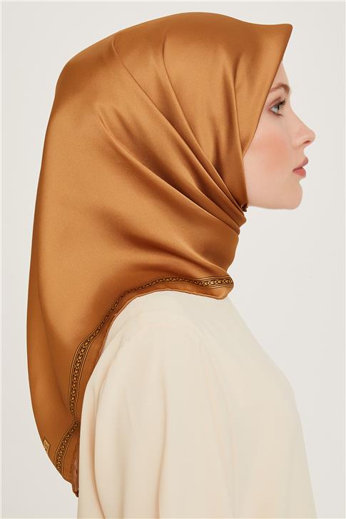 Armine Klasik Desenli Sura Saf İpek Eşarp 9261D 07 08