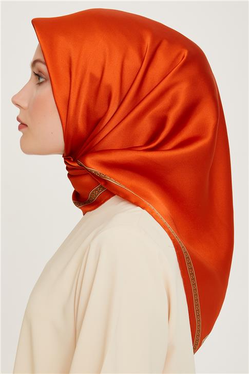 Armine Klasik Desenli Sura Saf İpek Eşarp 9261D 07 83