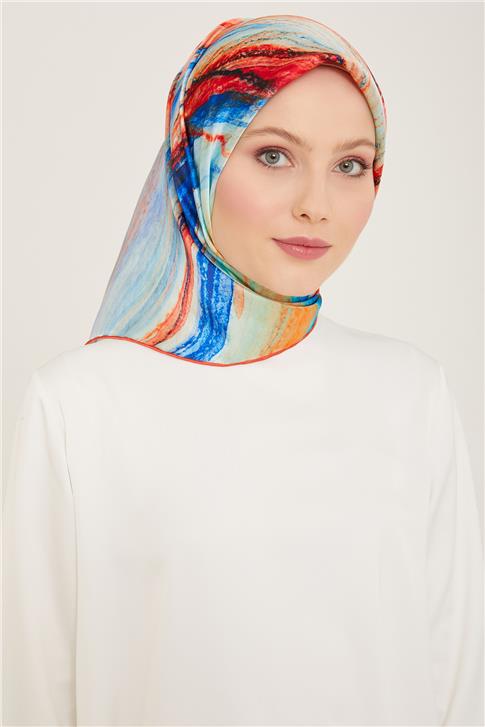 Armine Soyut Desenli Twill İpek Eşarp 24Ya9102 52 03