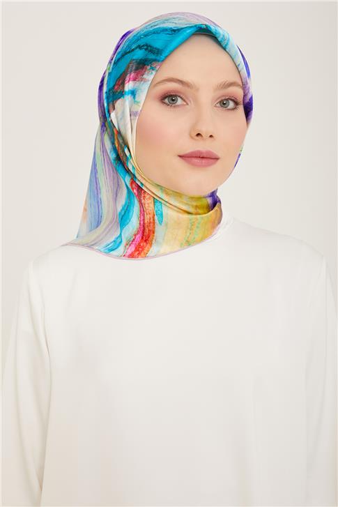 Armine Soyut Desenli Twill İpek Eşarp 24Ya9102 52 82