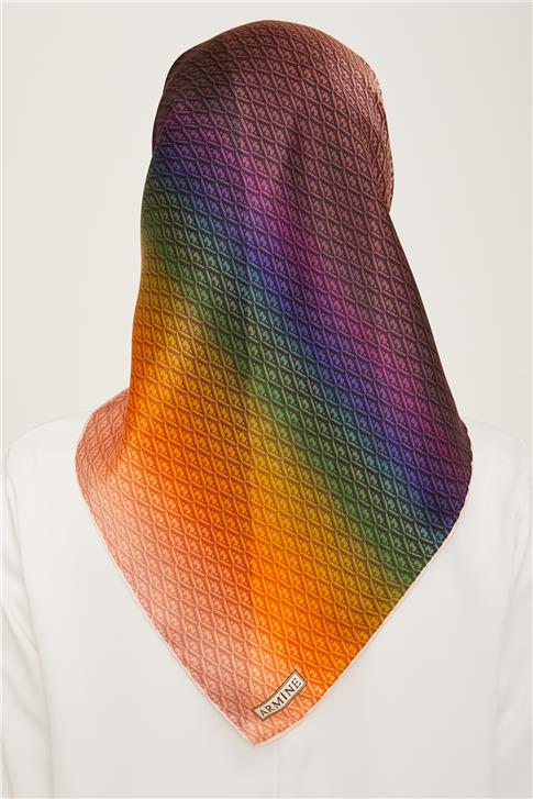 Armine Monogram Desenli Sura İpek Eşarp 24Ya9104 52 21