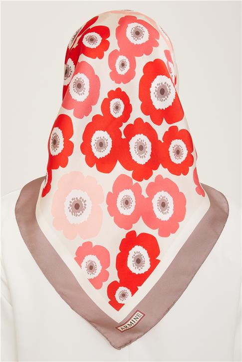 Armine Soyut Desenli Sura İpek Eşarp 24Ya9107 6 03