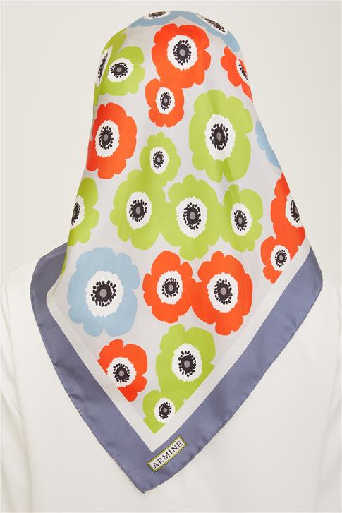 Armine Soyut Desenli Sura İpek Eşarp 24Ya9107 6 54