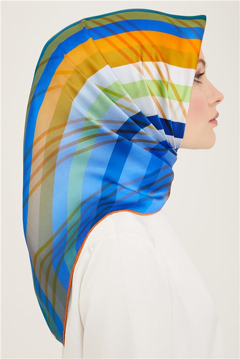 Armine Soyut Desenli Twill İpek Eşarp 24Ya9107 50 31