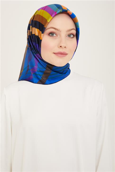 Armine Çiçek Desenli Sura İpek Eşarp 24Ya9108 82 82