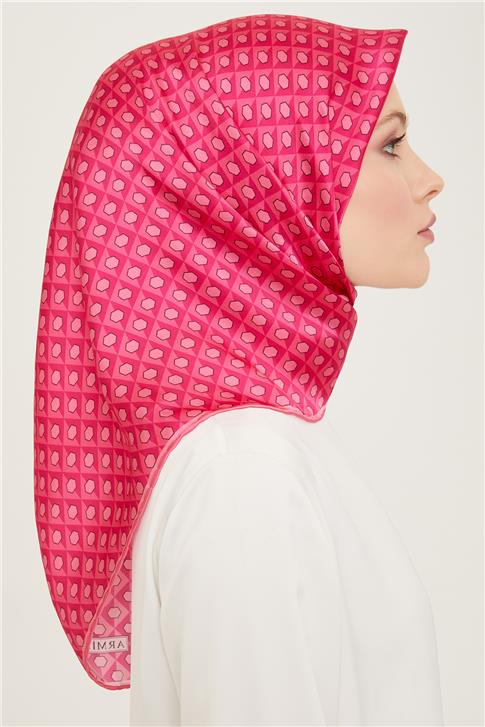 Armine Geometrik Desenli Twill İpek Eşarp 24Ya9109 53 05