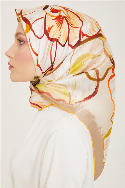 Armine Monogram Desenli Sura İpek Eşarp 24Ya9111 82 31