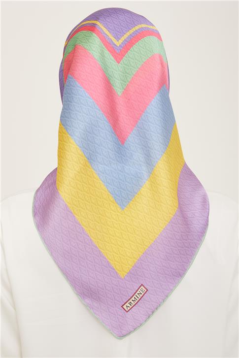 Armine Monogram Desenli Twill İpek Eşarp 24Ya9111 85 82