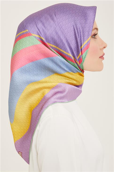 Armine Monogram Desenli Twill İpek Eşarp 24Ya9111 85 82