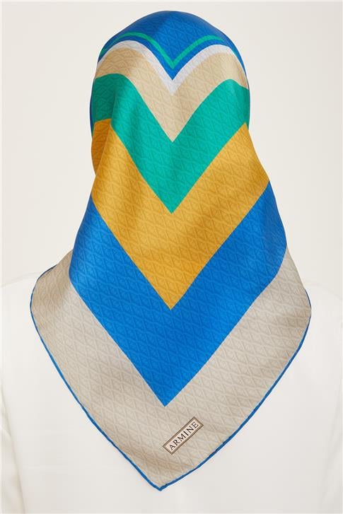 Armine Monogram Desenli Twill İpek Eşarp 24Ya9111 85 85