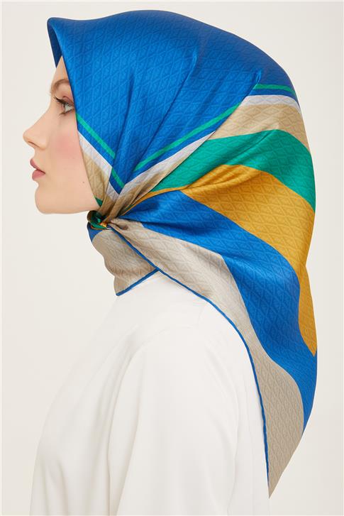 Armine Monogram Desenli Twill İpek Eşarp 24Ya9111 85 85