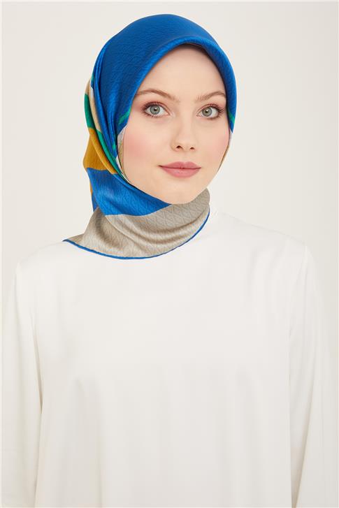 Armine Monogram Desenli Twill İpek Eşarp 24Ya9111 85 85