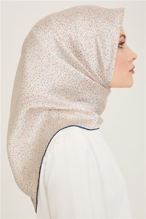 Armine Geometrik Desenli Twill İpek Eşarp 24Ya9113 35 33