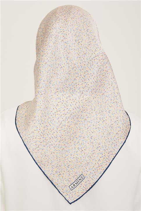 Armine Geometrik Desenli Twill İpek Eşarp 24Ya9113 35 33