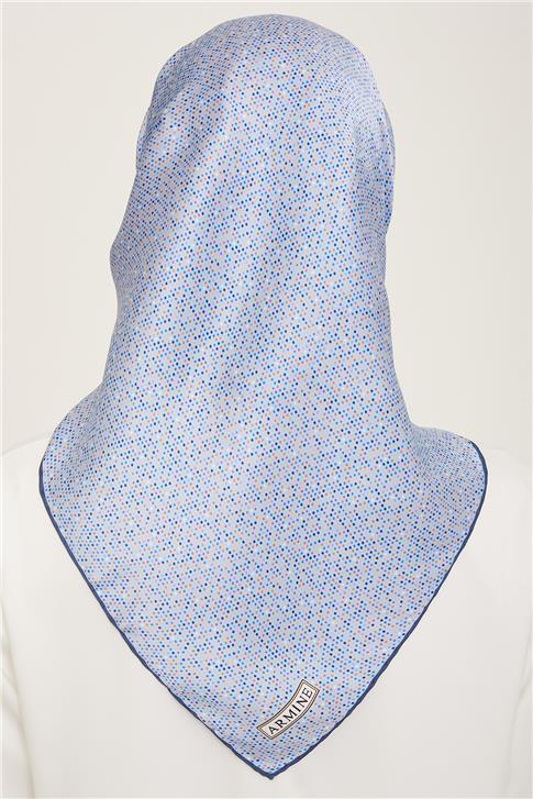 Armine Geometrik Desenli Twill İpek Eşarp 24Ya9113 35 35