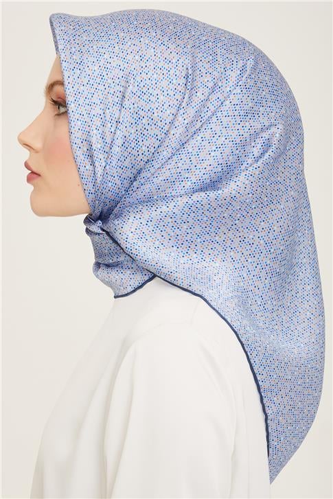 Armine Geometrik Desenli Twill İpek Eşarp 24Ya9113 35 35