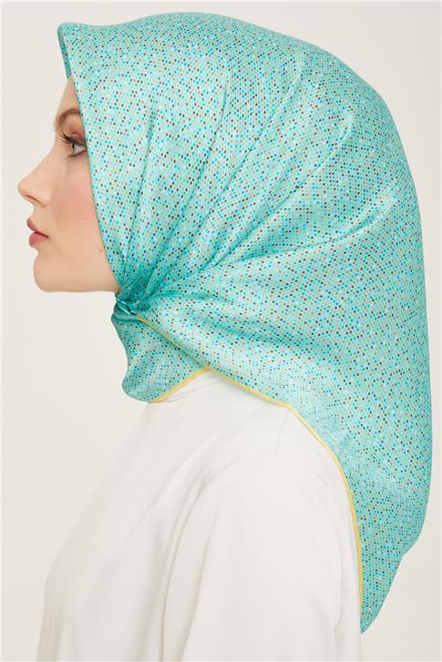 Armine Geometrik Desenli Twill İpek Eşarp 24Ya9113 35 38