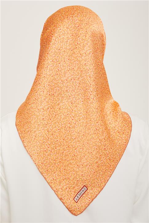 Armine Çiçek Desenli Sura İpek Eşarp 24Ya9115 36 51