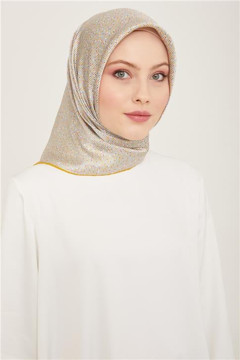 Armine Çiçek Desenli Sura İpek Eşarp 24Ya9115 36 52