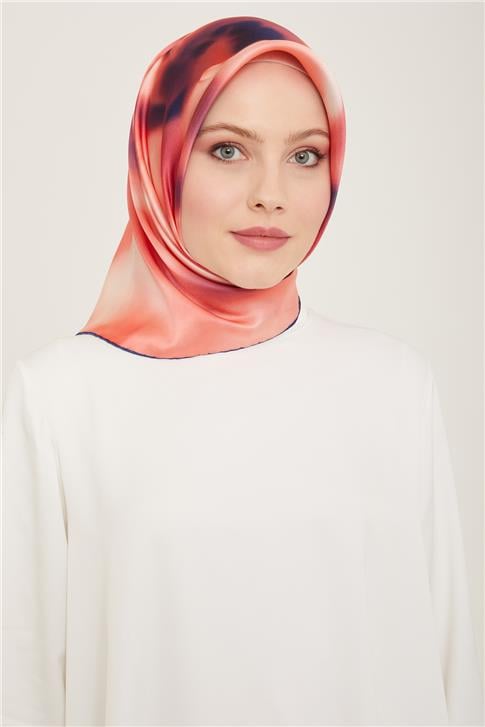 Armine Çiçek Desenli Twill İpek Eşarp 24Ya9124 82 82