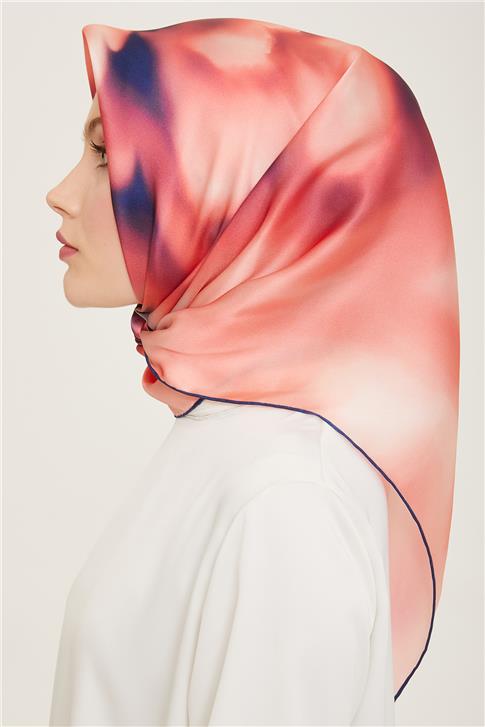 Armine Çiçek Desenli Twill İpek Eşarp 24Ya9124 82 82