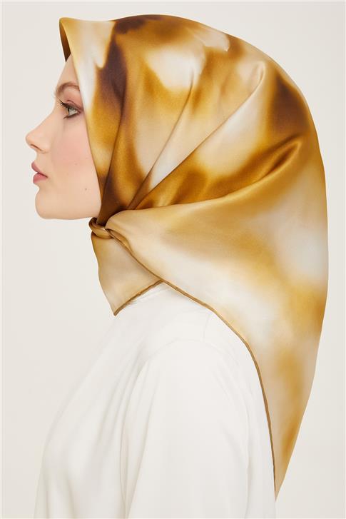 Armine Geometrik Desenli Sura İpek Eşarp 24Ya9125 83 36